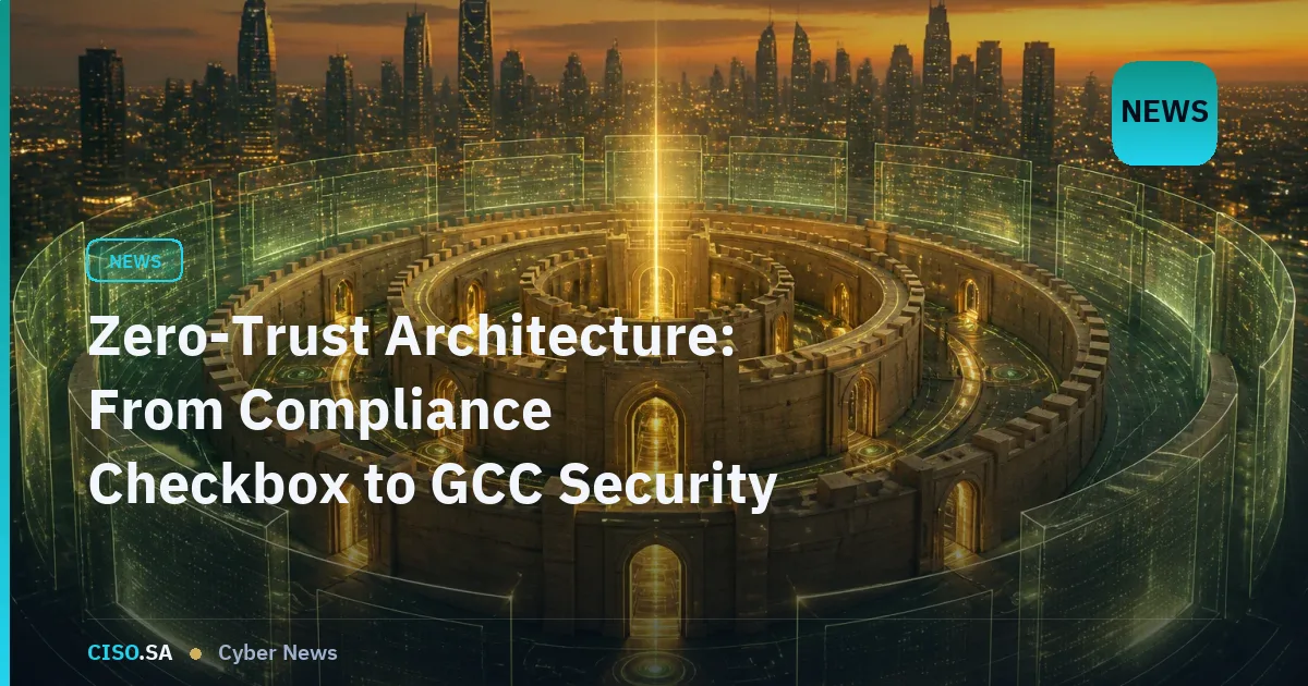 Zero-Trust Architecture: From Compliance Checkbox to GCC Security Imperative