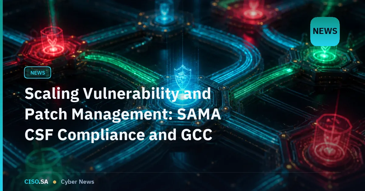 Scaling Vulnerability and Patch Management: SAMA CSF Compliance and GCC Best Practice