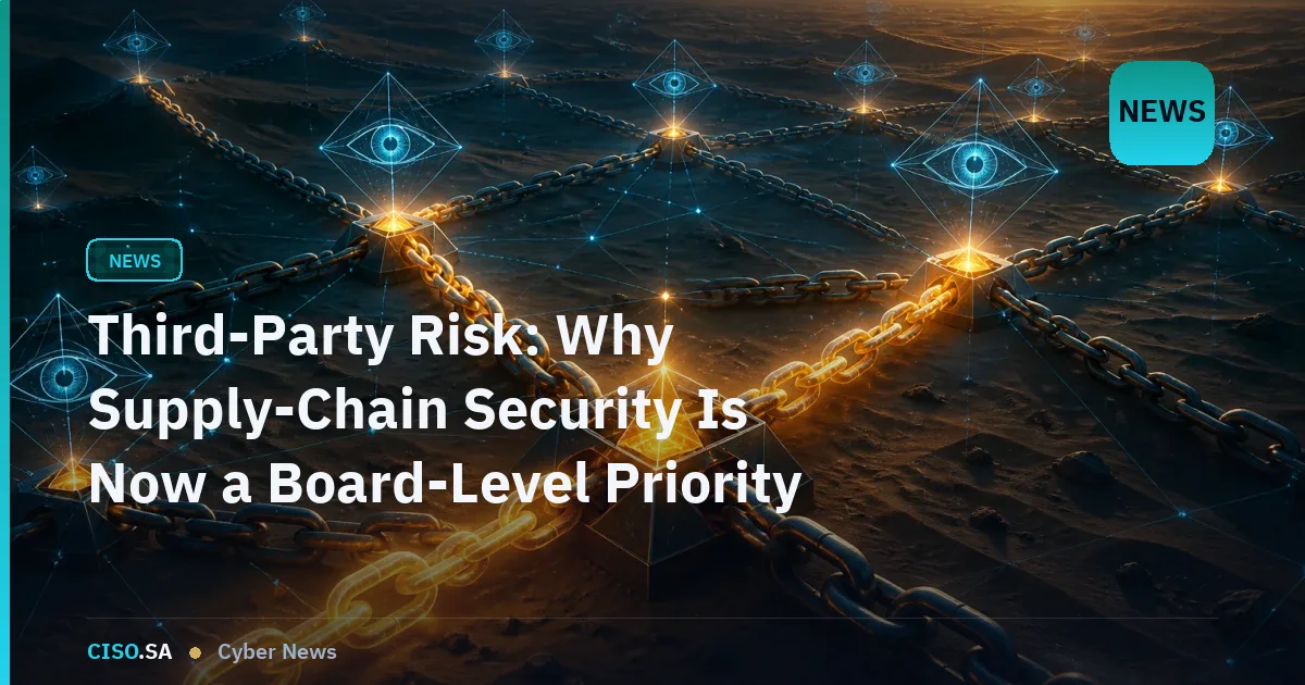 Third-Party Risk: Why Supply-Chain Security Is Now a Board-Level Priority in Saudi Arabia
