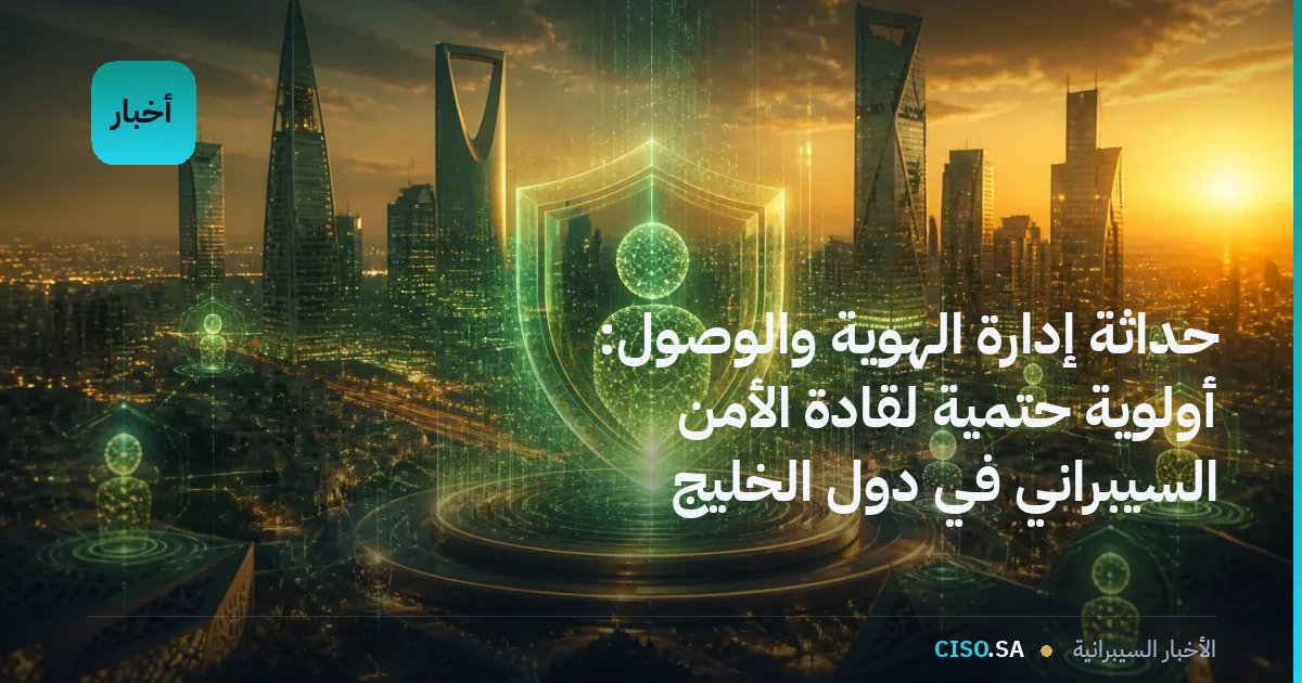 حداثة إدارة الهوية والوصول: أولوية حتمية لقادة الأمن السيبراني في دول الخليج