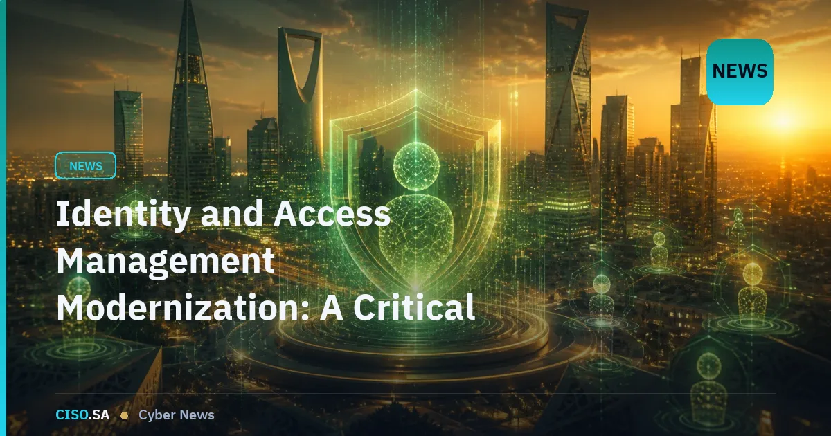 Identity and Access Management Modernization: A Critical Priority for GCC Security Leaders