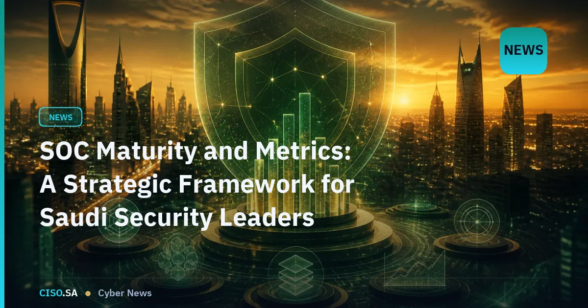 SOC Maturity and Metrics: A Strategic Framework for Saudi Security Leaders