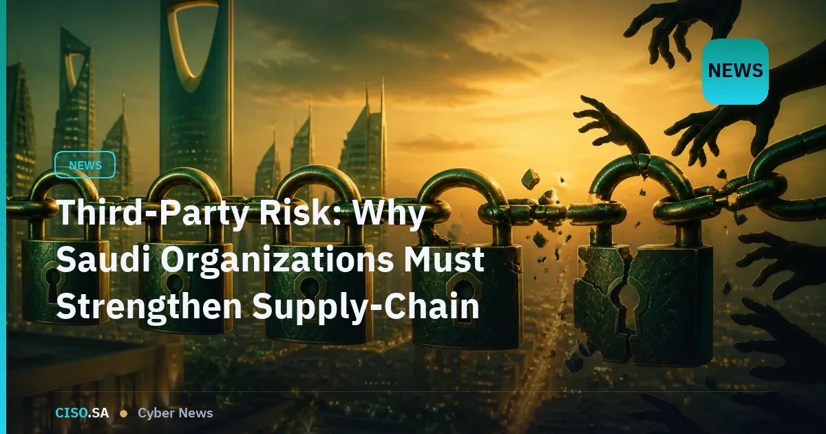Third-Party Risk: Why Saudi Organizations Must Strengthen Supply-Chain Security Now