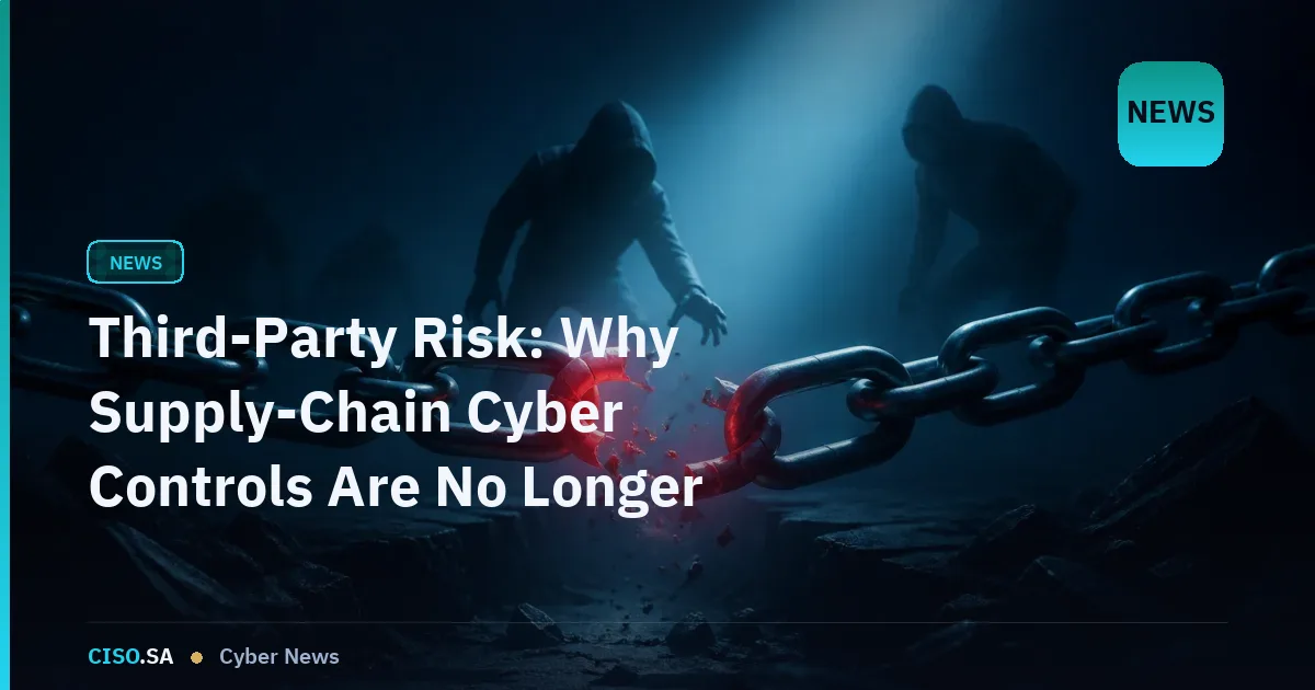 Third-Party Risk: Why Supply-Chain Cyber Controls Are No Longer Optional in Saudi Arabia