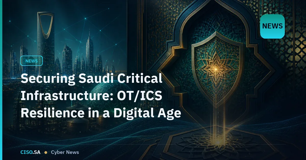 Securing Saudi Critical Infrastructure: OT/ICS Resilience in a Digital Age