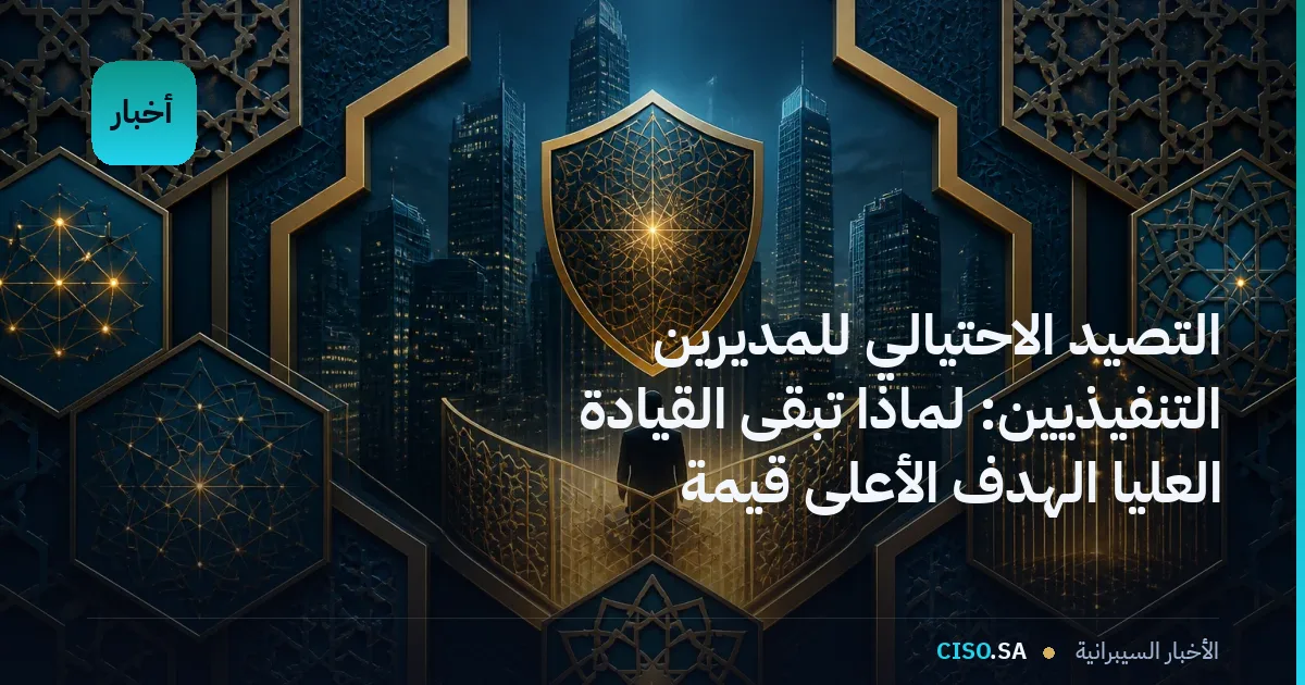 التصيد الاحتيالي للمديرين التنفيذيين: لماذا تبقى القيادة العليا الهدف الأعلى قيمة