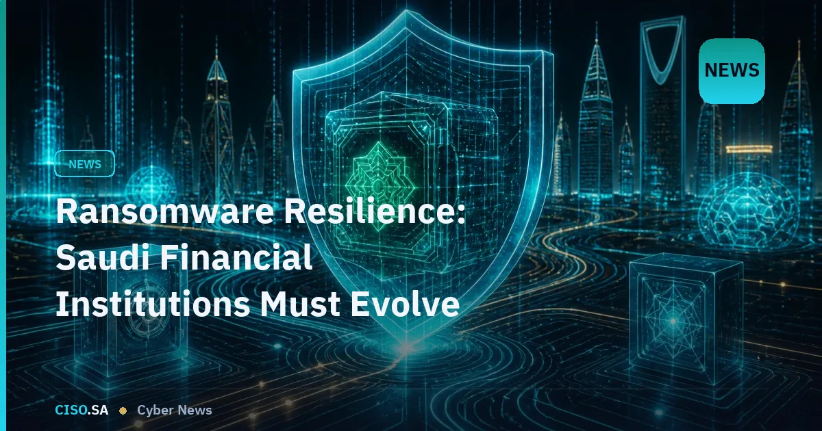 Ransomware Resilience: Saudi Financial Institutions Must Evolve Beyond Detection