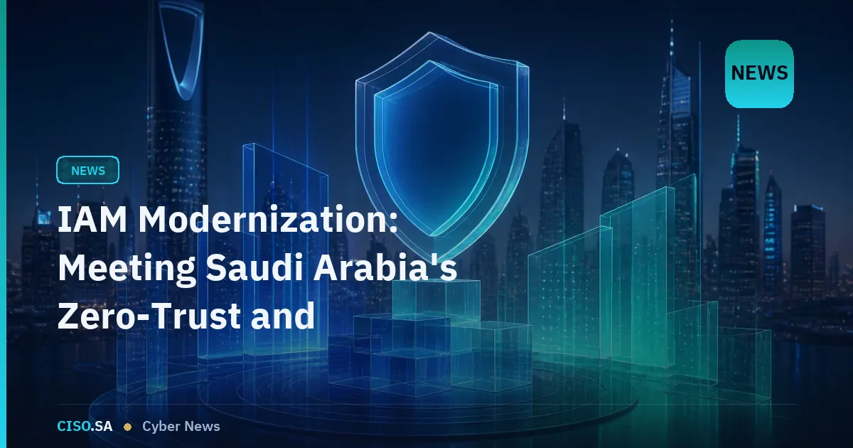 IAM Modernization: Meeting Saudi Arabia's Zero-Trust and Compliance Imperatives