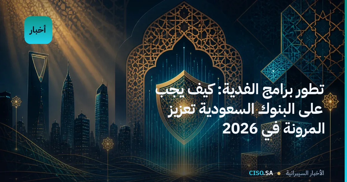 تطور برامج الفدية: كيف يجب على البنوك السعودية تعزيز المرونة في 2026