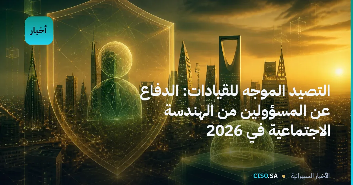 التصيد الموجه للقيادات: الدفاع عن المسؤولين من الهندسة الاجتماعية في 2026