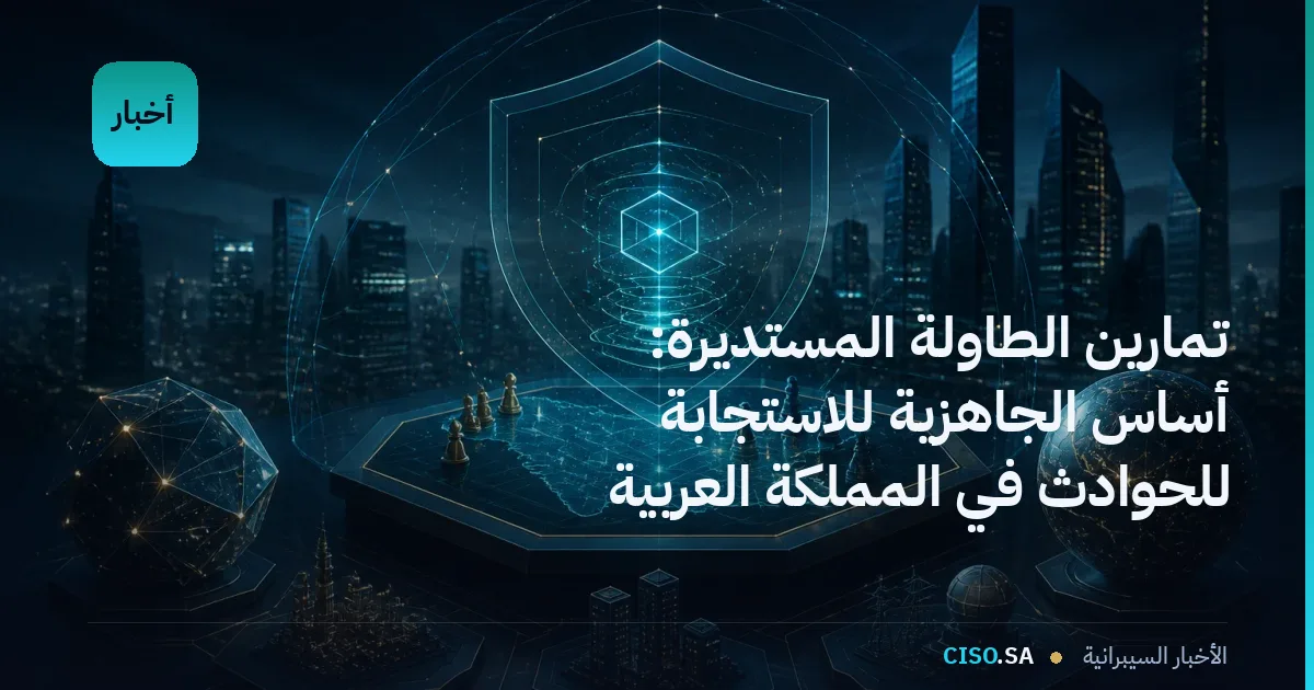 تمارين الطاولة المستديرة: أساس الجاهزية للاستجابة للحوادث في المملكة العربية السعودية