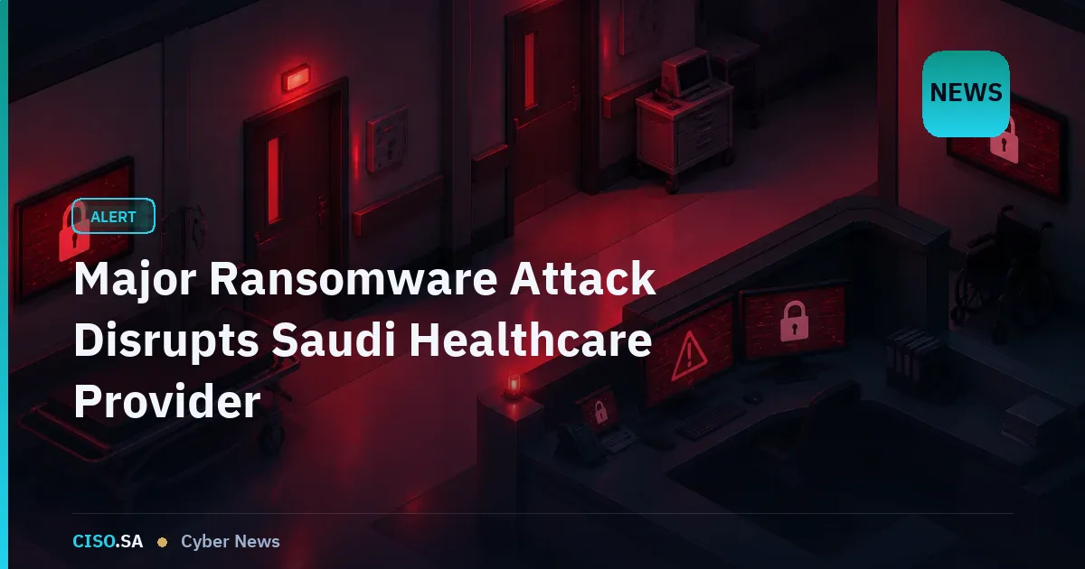 Major Ransomware Attack Disrupts Saudi Healthcare Provider