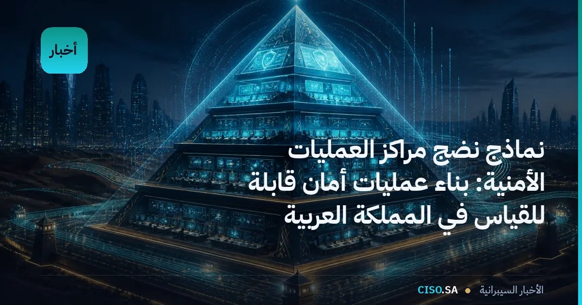 نماذج نضج مراكز العمليات الأمنية: بناء عمليات أمان قابلة للقياس في المملكة العربية السعودية