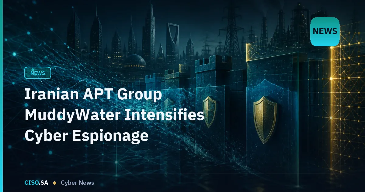 Iranian APT Group MuddyWater Intensifies Cyber Espionage Campaign Against Saudi Critical Infrastructure