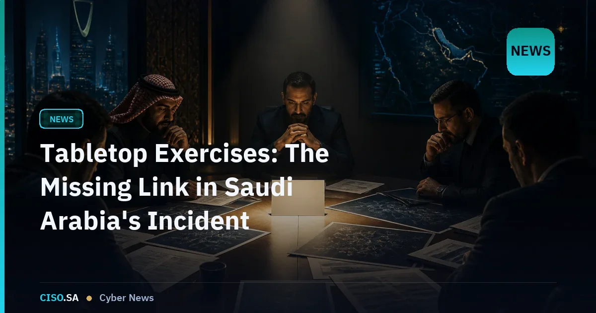 Tabletop Exercises: The Missing Link in Saudi Arabia's Incident Response Readiness