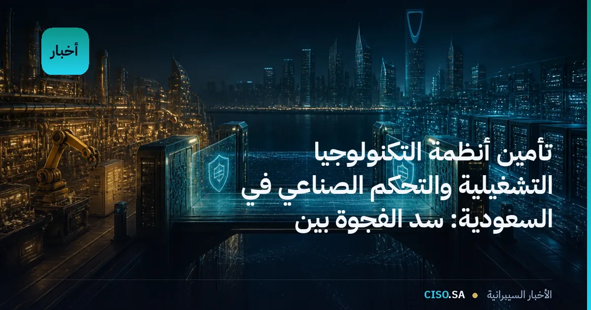 تأمين أنظمة التكنولوجيا التشغيلية والتحكم الصناعي في السعودية: سد الفجوة بين العمليات والتكنولوجيا