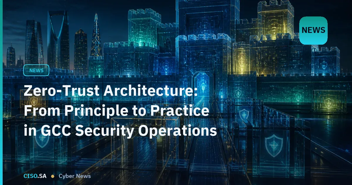 Zero-Trust Architecture: From Principle to Practice in GCC Security Operations