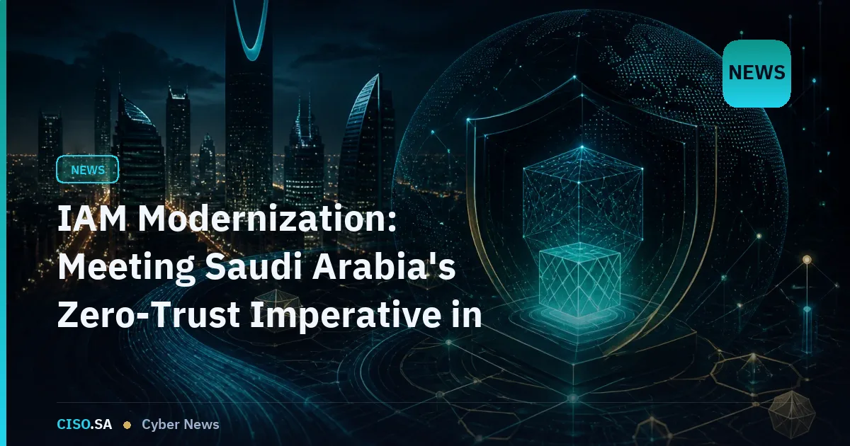 IAM Modernization: Meeting Saudi Arabia's Zero-Trust Imperative in 2026