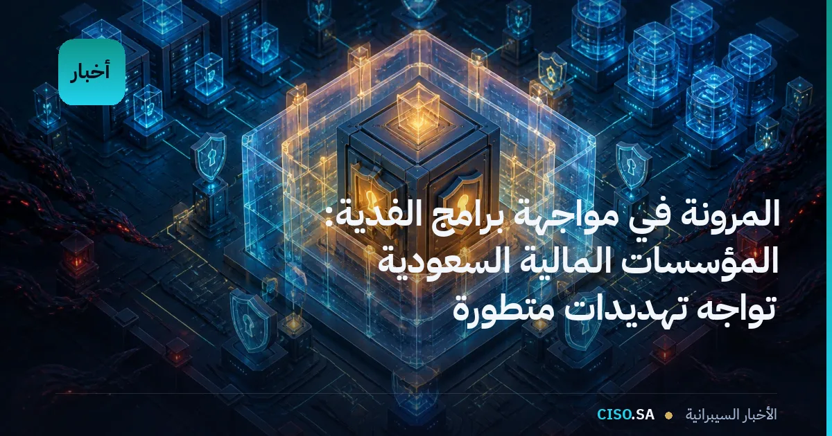 المرونة في مواجهة برامج الفدية: المؤسسات المالية السعودية تواجه تهديدات متطورة