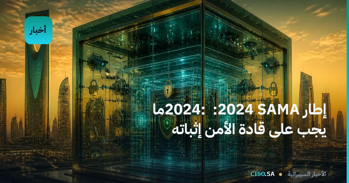 إطار SAMA للأمن السيبراني 2024: ما يجب على قادة الأمن إثباته