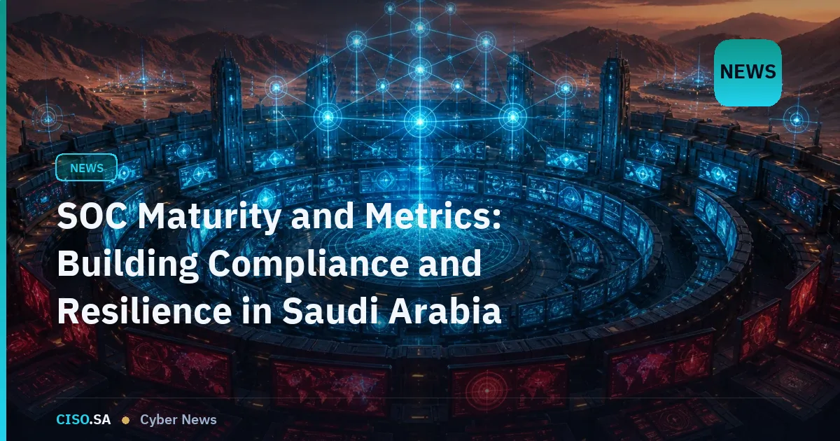 SOC Maturity and Metrics: Building Compliance and Resilience in Saudi Arabia