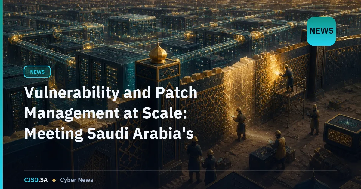 Vulnerability and Patch Management at Scale: Meeting Saudi Arabia's Regulatory Expectations