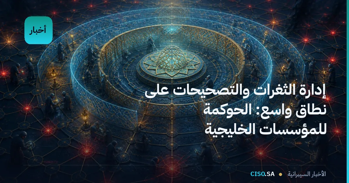إدارة الثغرات والتصحيحات على نطاق واسع: الحوكمة للمؤسسات الخليجية