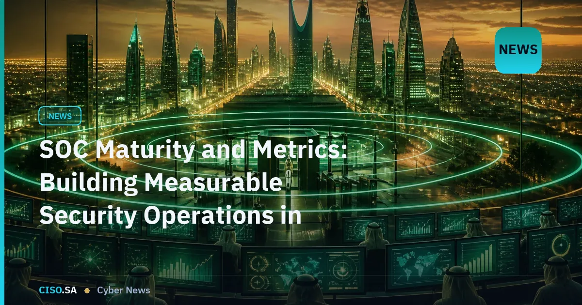 SOC Maturity and Metrics: Building Measurable Security Operations in Saudi Arabia