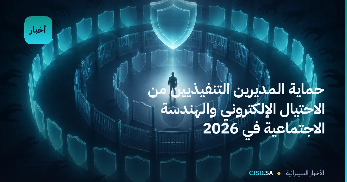 حماية المديرين التنفيذيين من الاحتيال الإلكتروني والهندسة الاجتماعية في 2026
