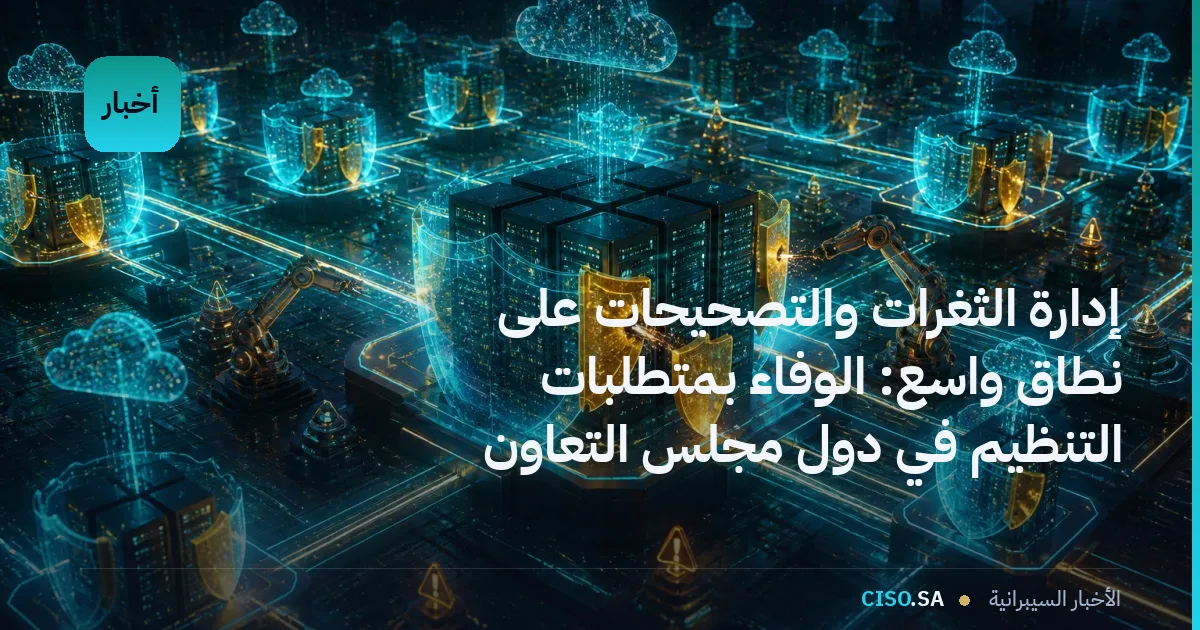إدارة الثغرات والتصحيحات على نطاق واسع: الوفاء بمتطلبات التنظيم في دول مجلس التعاون الخليجي لعام 2026