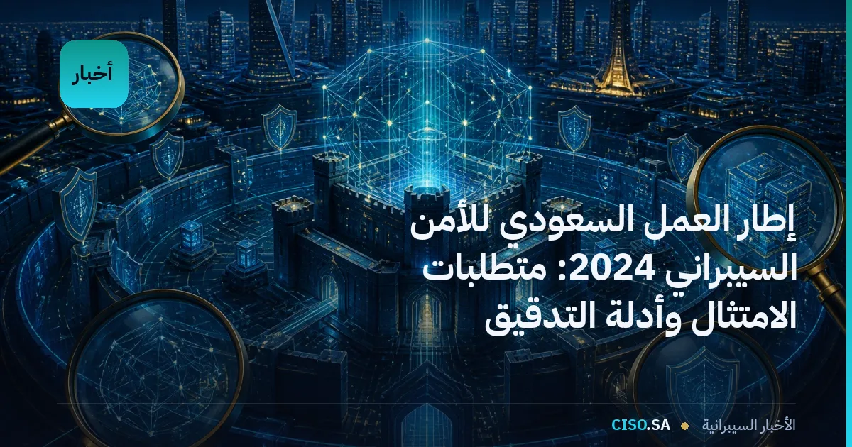 إطار العمل السعودي للأمن السيبراني 2024: متطلبات الامتثال وأدلة التدقيق