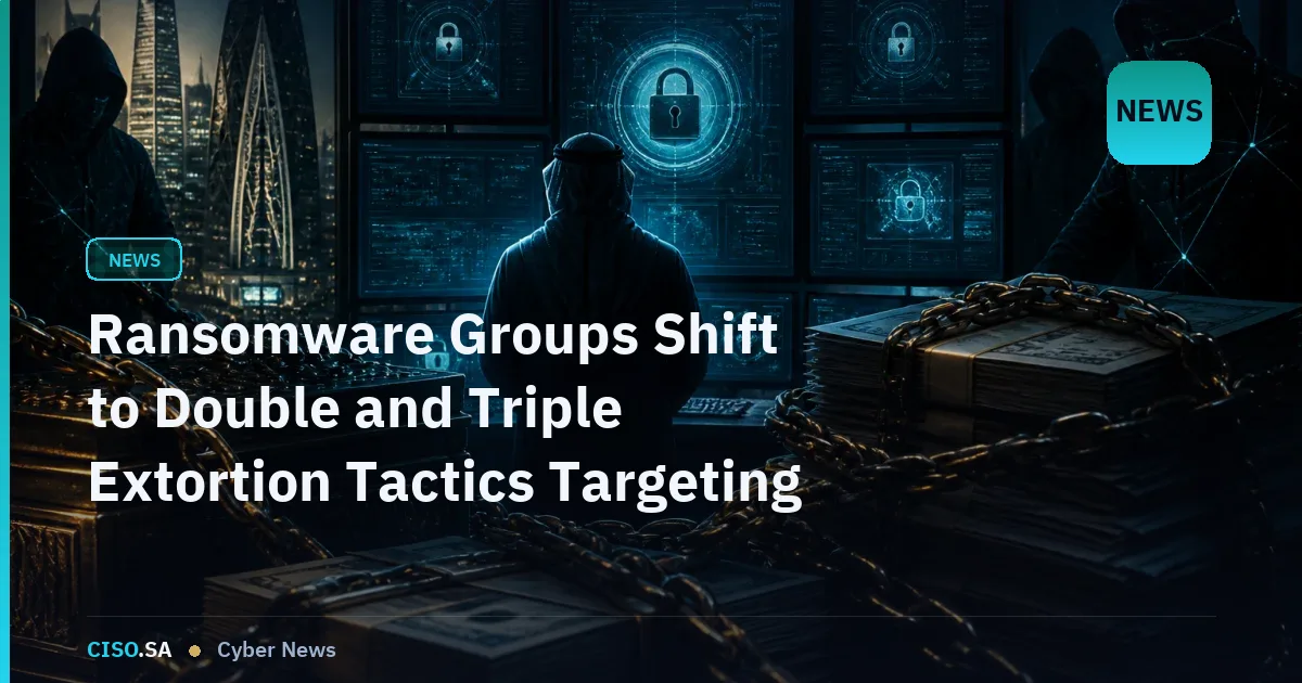 Ransomware Groups Shift to Double and Triple Extortion Tactics Targeting Saudi Financial Institutions