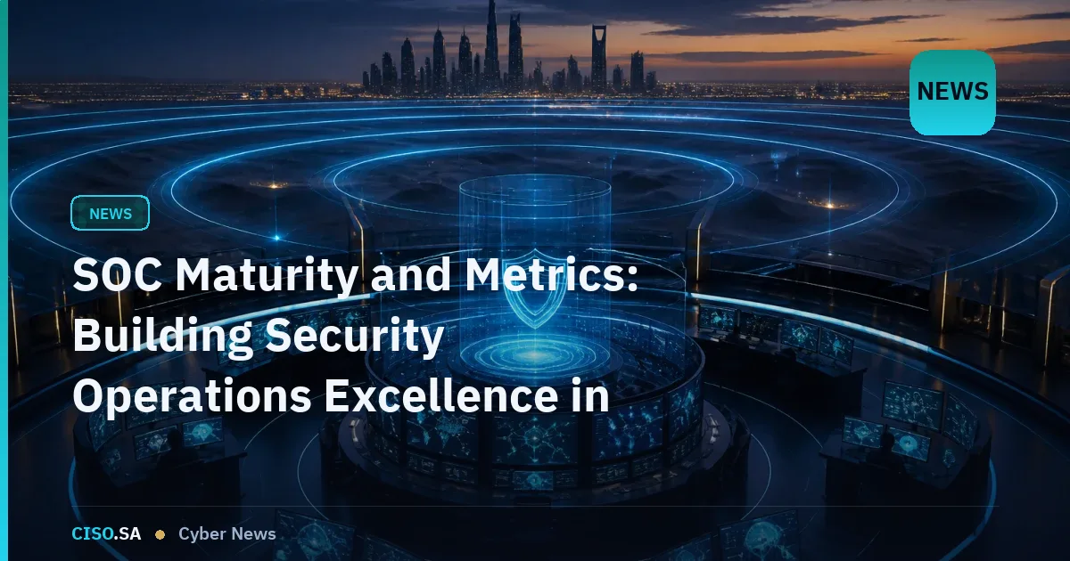 SOC Maturity and Metrics: Building Security Operations Excellence in Saudi Arabia
