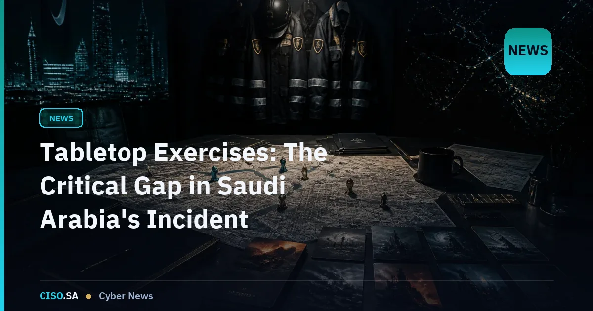 Tabletop Exercises: The Critical Gap in Saudi Arabia's Incident Response Readiness