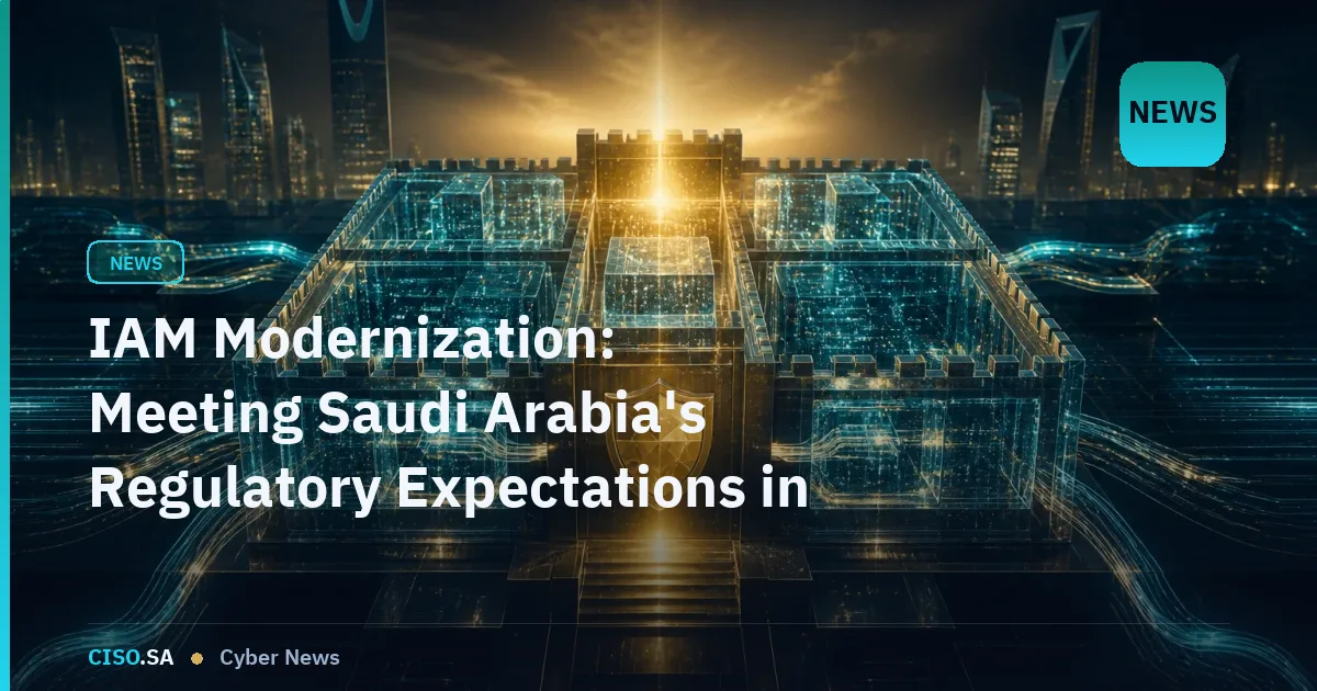 IAM Modernization: Meeting Saudi Arabia's Regulatory Expectations in 2026