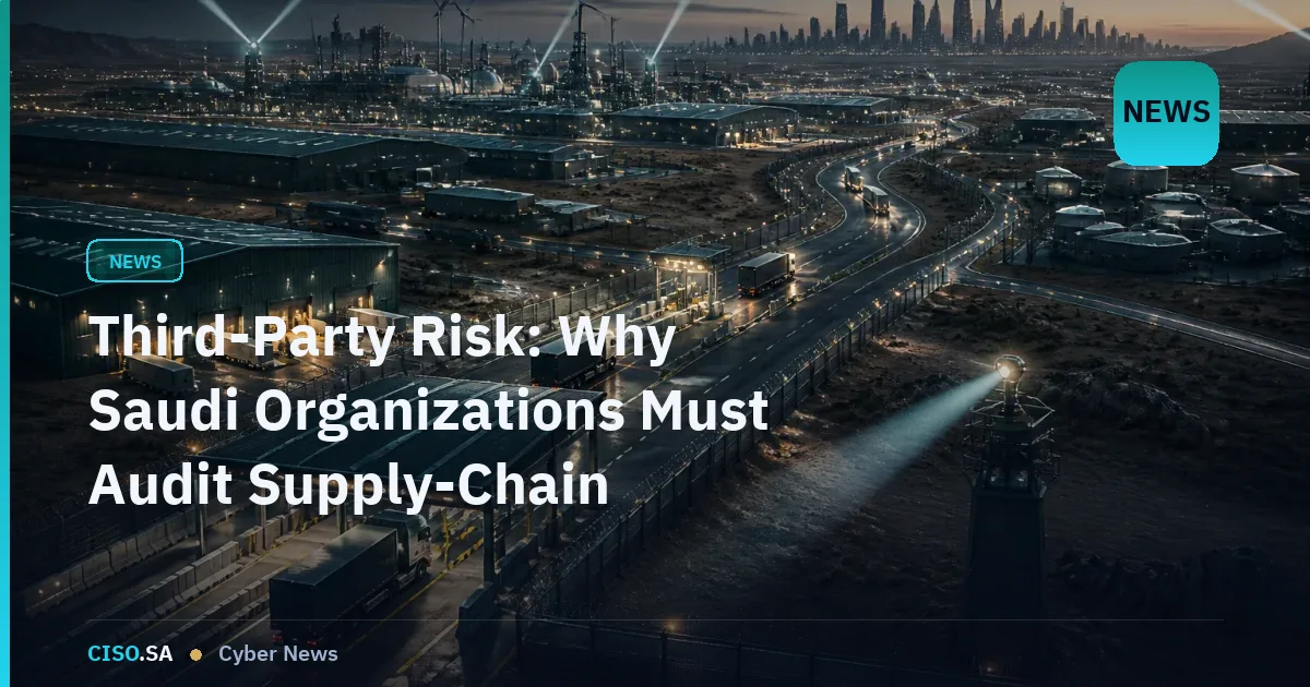 Third-Party Risk: Why Saudi Organizations Must Audit Supply-Chain Security Now