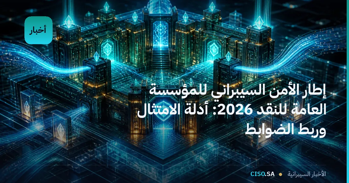 إطار الأمن السيبراني للمؤسسة العامة للنقد 2026: أدلة الامتثال وربط الضوابط
