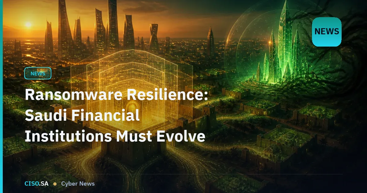 Ransomware Resilience: Saudi Financial Institutions Must Evolve Beyond Detection