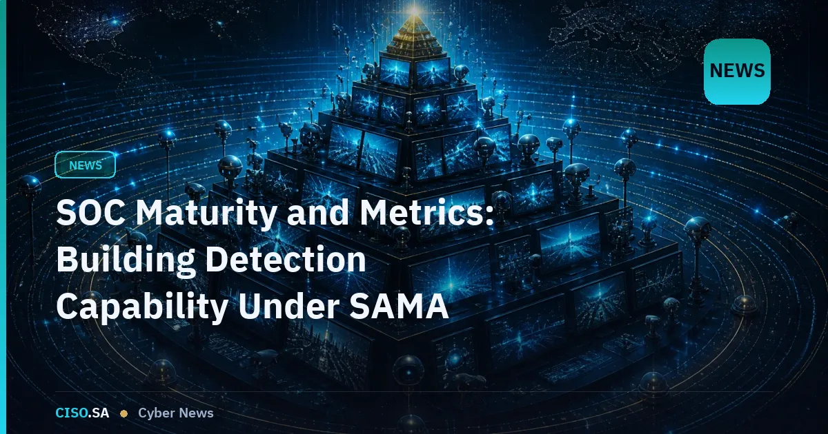 SOC Maturity and Metrics: Building Detection Capability Under SAMA and NCA Frameworks