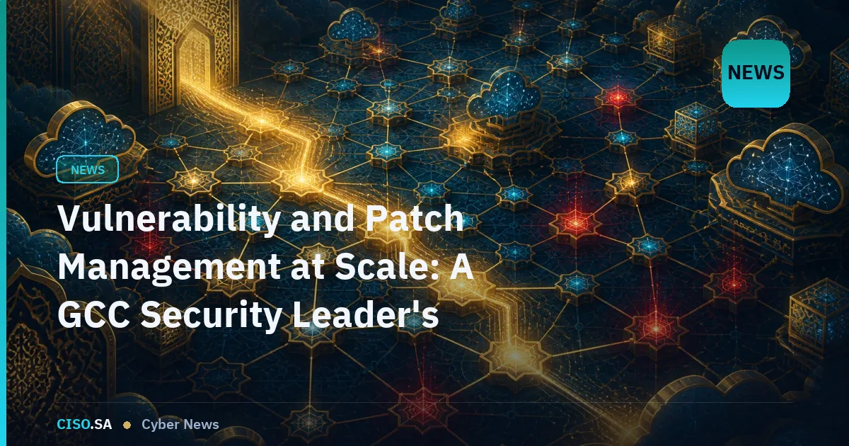Vulnerability and Patch Management at Scale: A GCC Security Leader's Roadmap