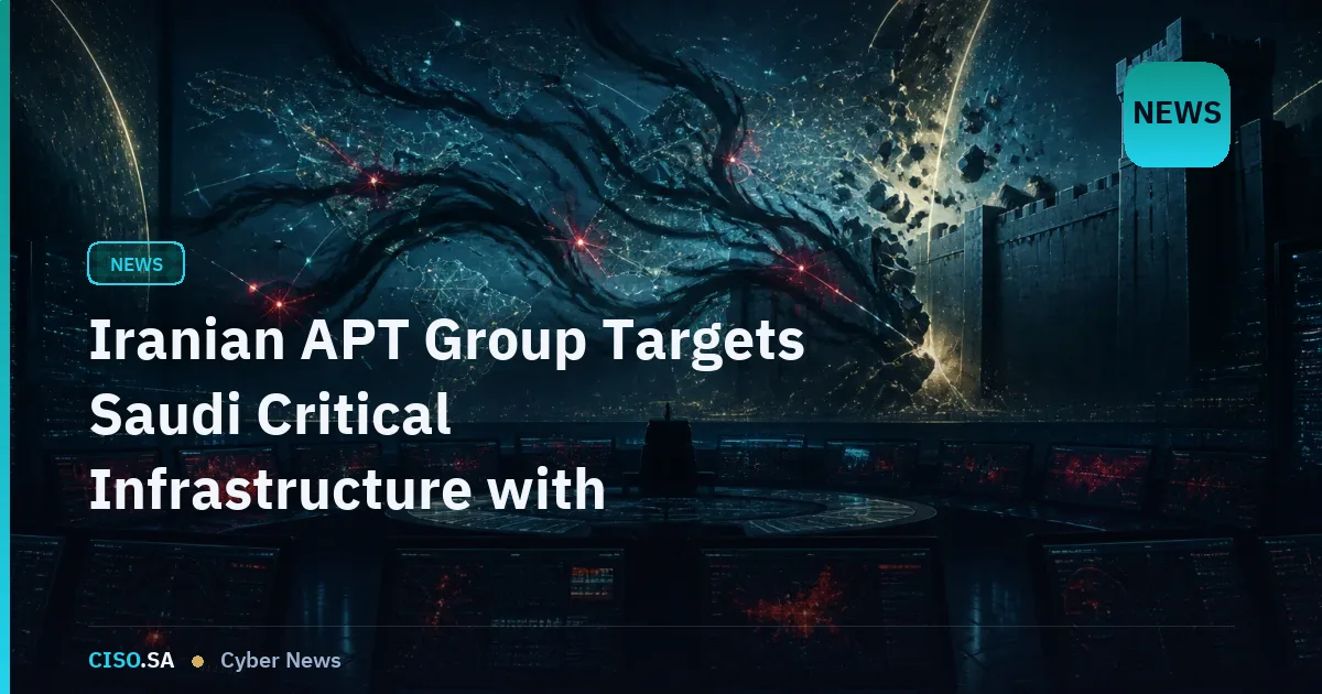 Iranian APT Group Targets Saudi Critical Infrastructure with Advanced Malware Campaign