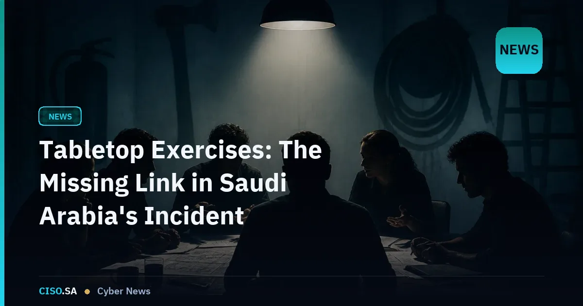 Tabletop Exercises: The Missing Link in Saudi Arabia's Incident Response Readiness