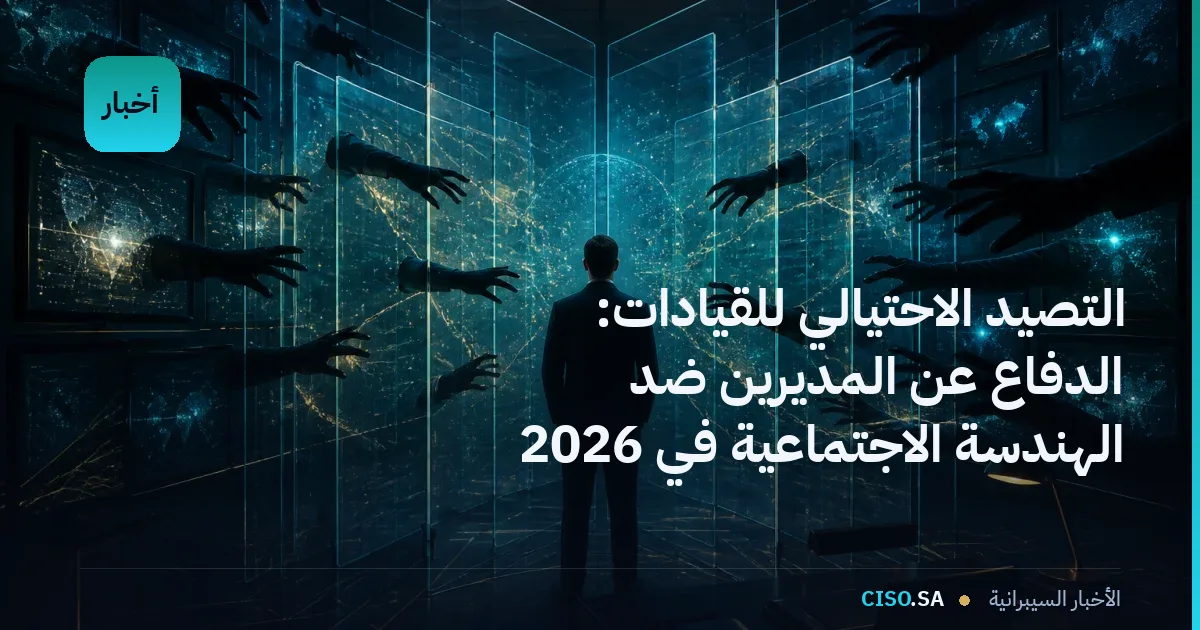 التصيد الاحتيالي للقيادات: الدفاع عن المديرين ضد الهندسة الاجتماعية في 2026