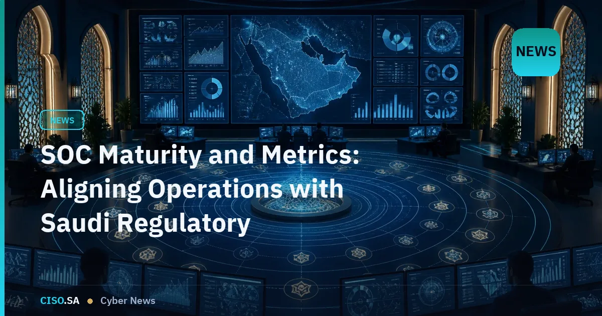 SOC Maturity and Metrics: Aligning Operations with Saudi Regulatory Expectations