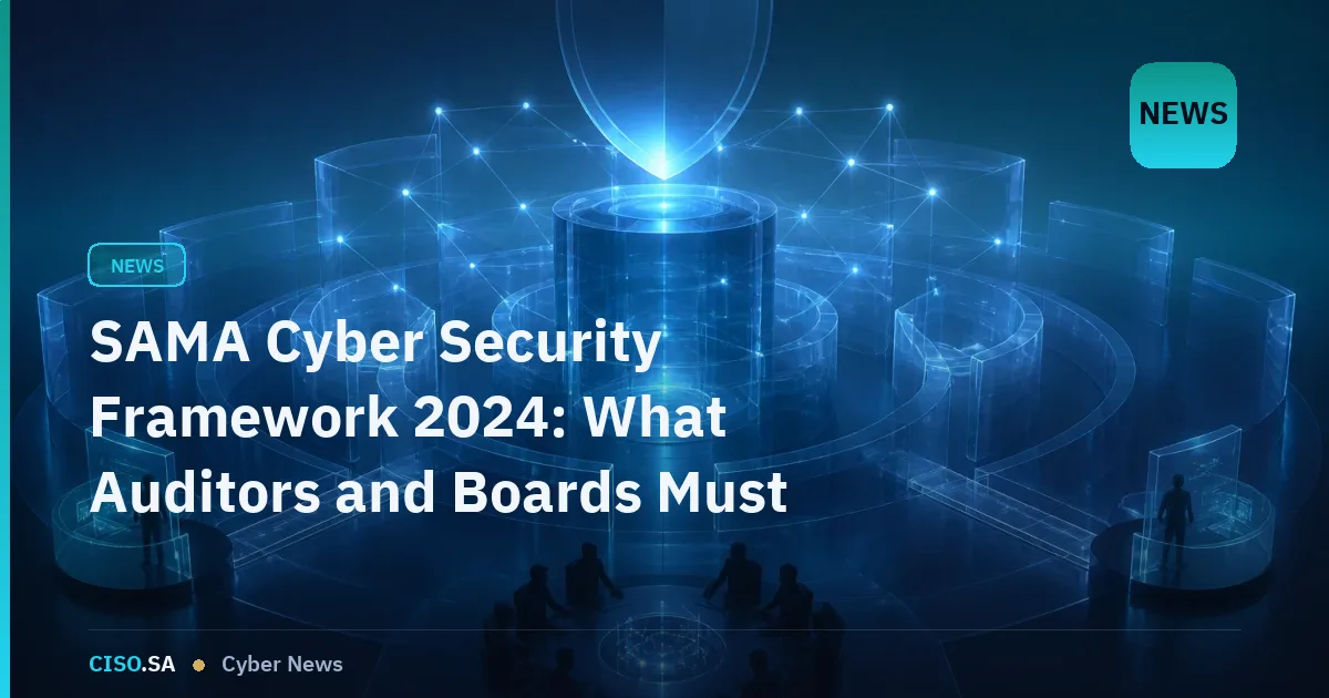 SAMA Cyber Security Framework 2024: What Auditors and Boards Must Demonstrate
