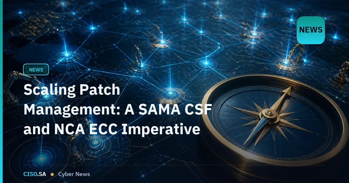Scaling Patch Management: A SAMA CSF and NCA ECC Imperative for GCC Organizations