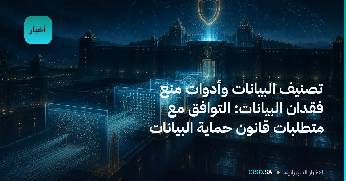 تصنيف البيانات وأدوات منع فقدان البيانات: التوافق مع متطلبات قانون حماية البيانات الشخصية السعودي