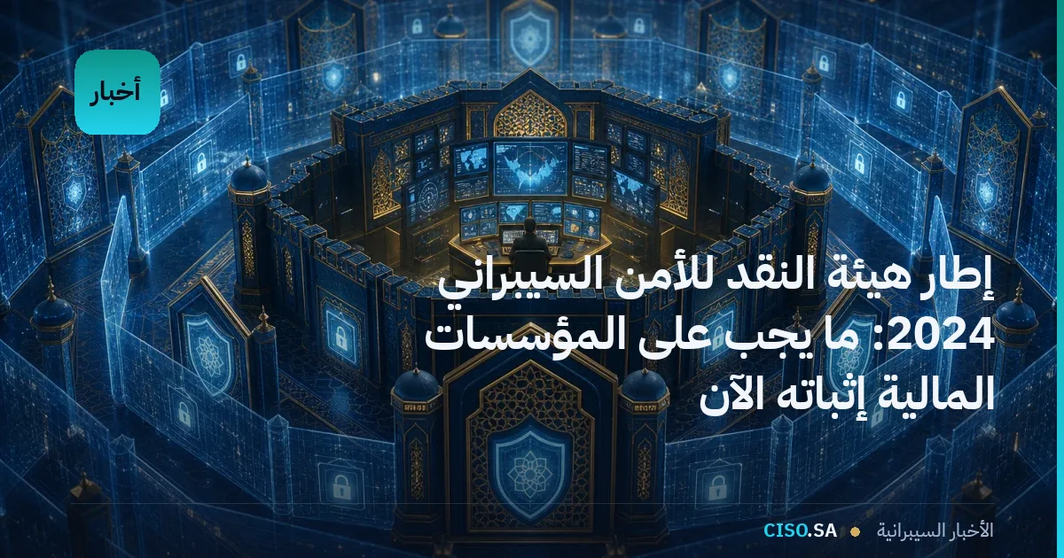 إطار هيئة النقد للأمن السيبراني 2024: ما يجب على المؤسسات المالية إثباته الآن