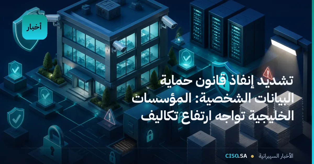 تشديد إنفاذ قانون حماية البيانات الشخصية: المؤسسات الخليجية تواجه ارتفاع تكاليف الامتثال ومخاطر التدقيق