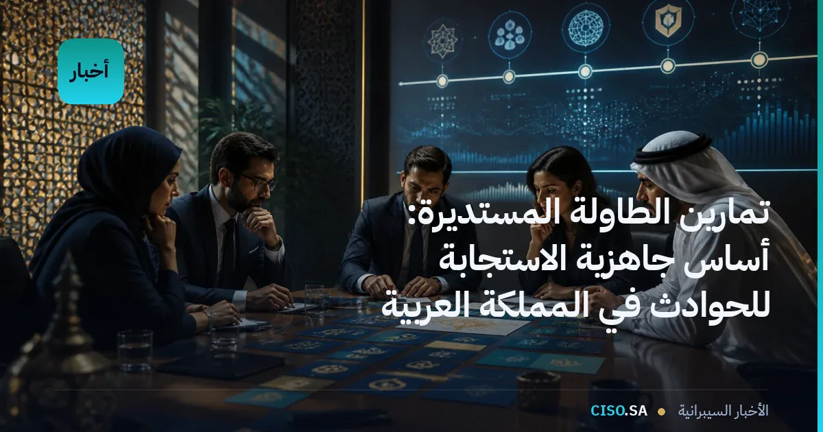 تمارين الطاولة المستديرة: أساس جاهزية الاستجابة للحوادث في المملكة العربية السعودية